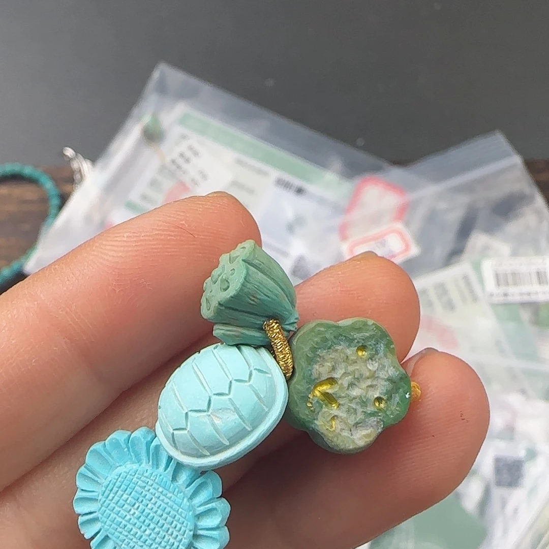 绿松石珠宝半成品未镶嵌