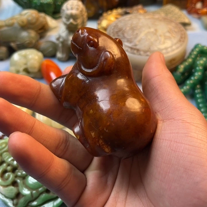 其他陶精品手把件摆件