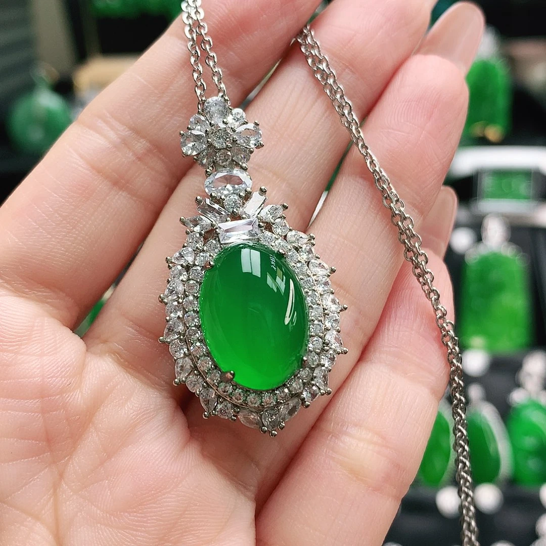 玛瑙/玉髓合金吊坠