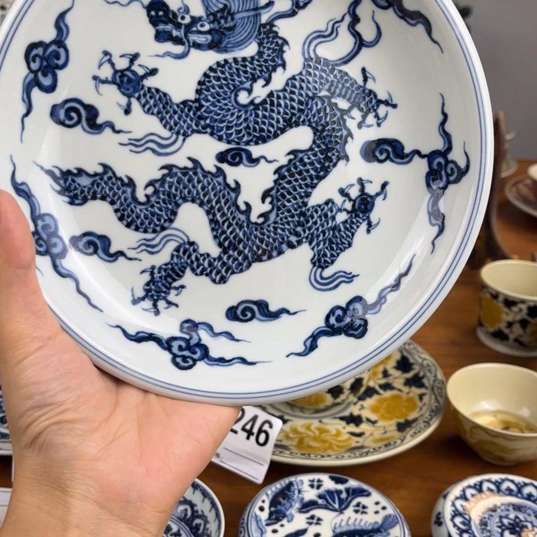 M***Z微瑕龙纹壶承壶承