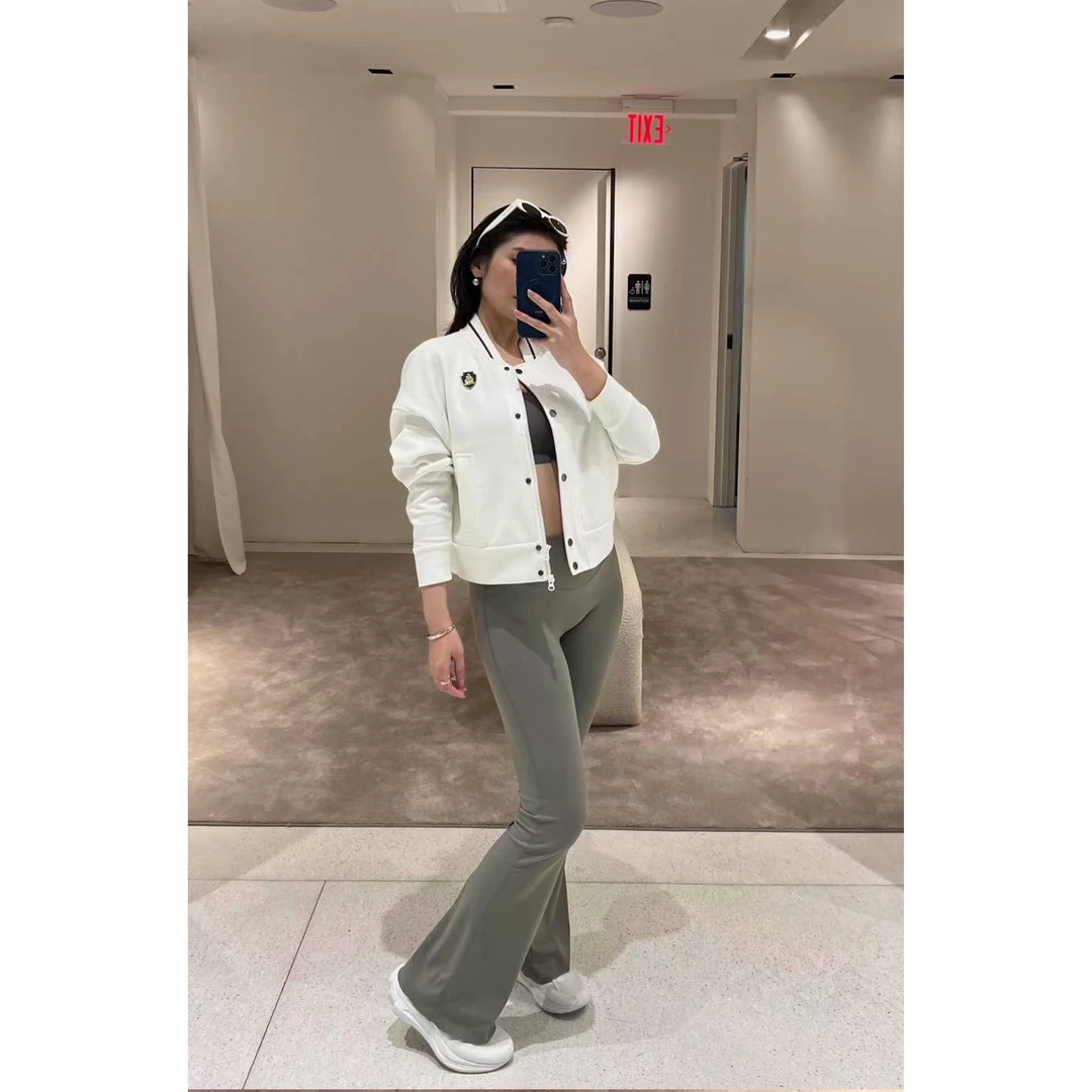 RRB Design「随性畅动」无尴尬线舒适高腰修身显瘦百搭微喇瑜伽裤