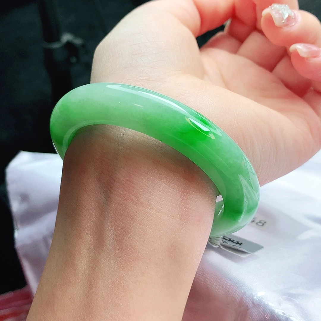 【闪购商品】未镶嵌手镯翡翠闲*闲缅甸天然a货翡翠