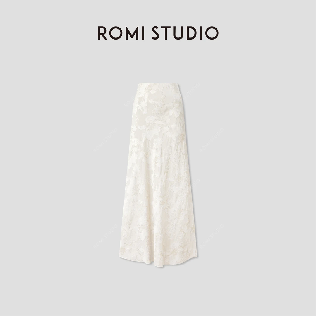 ROMI STUDIOROMI STUDIO“浮光花影” 提花A字半裙RWCRX84335