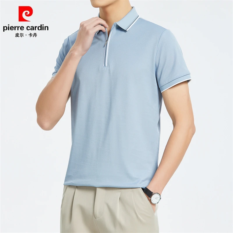 【桑蚕丝7A抗菌】皮尔卡丹高档Polo衫男2025新款夏季中青年商务翻领