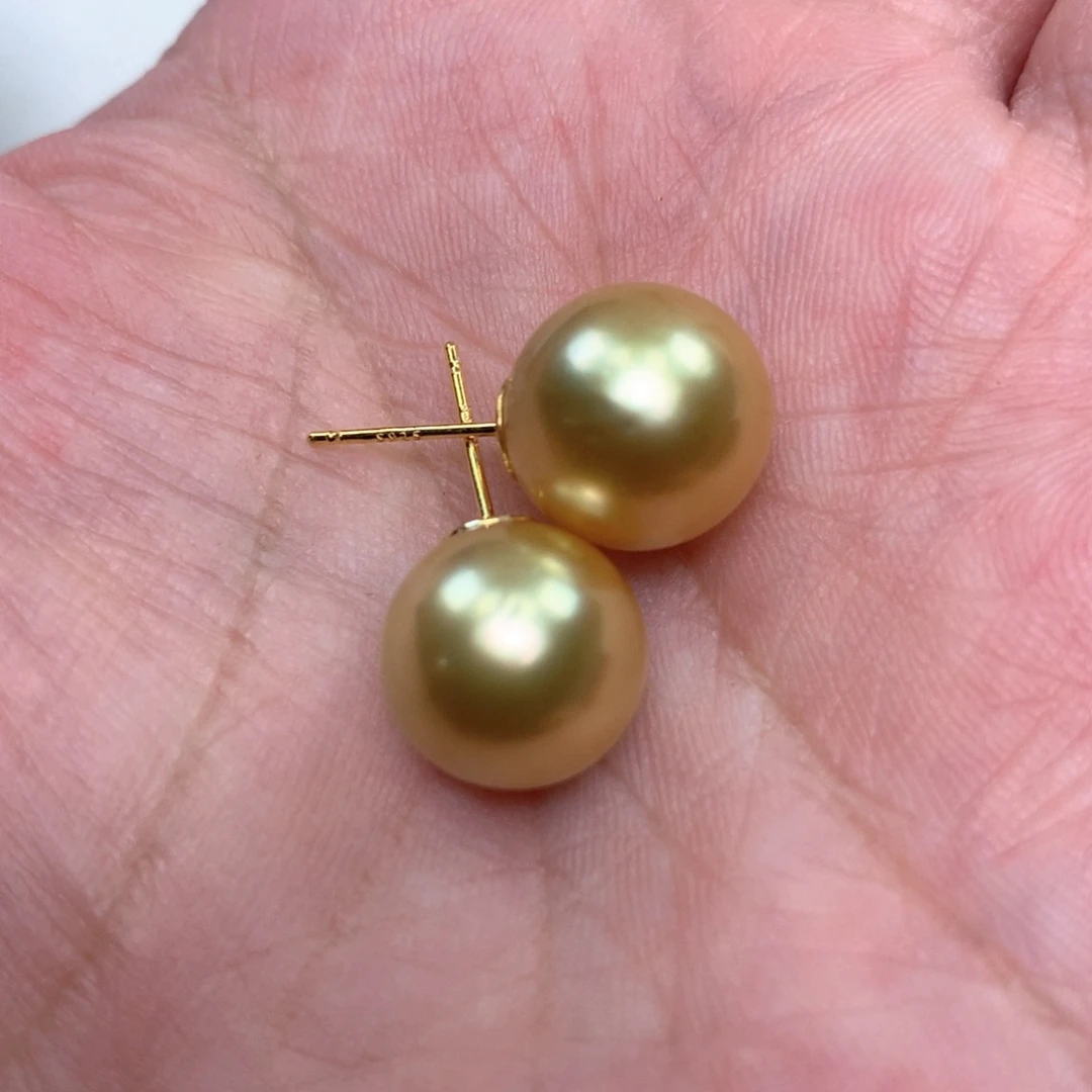 耳饰海水珍珠银S925镶嵌