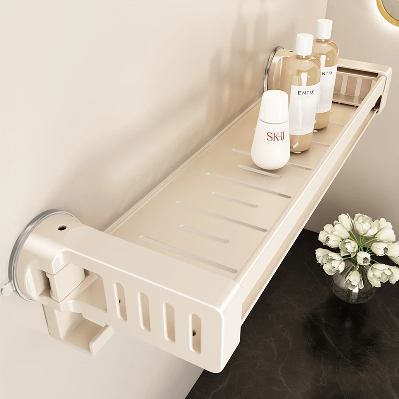 吸盘置物架浴室卫生间洗漱台收纳架免打孔壁挂式厕所墙上架子