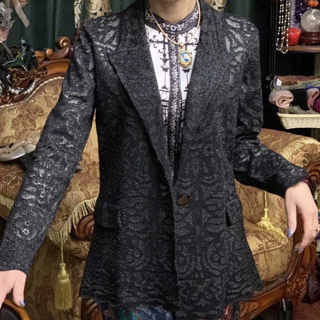 【清舱孤品】高端针织系列进口素丝西装