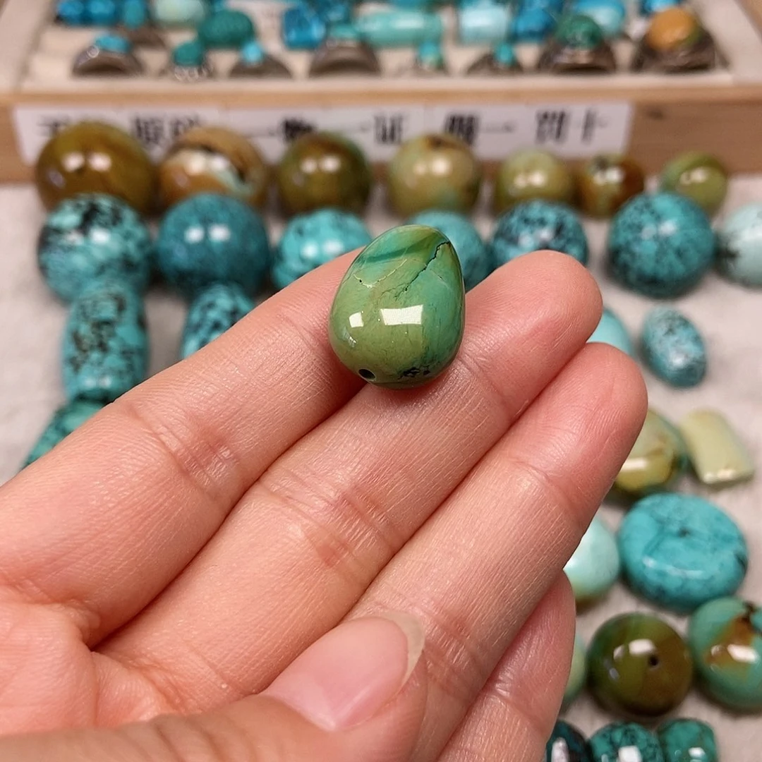 未镶嵌绿松石珠宝半成品