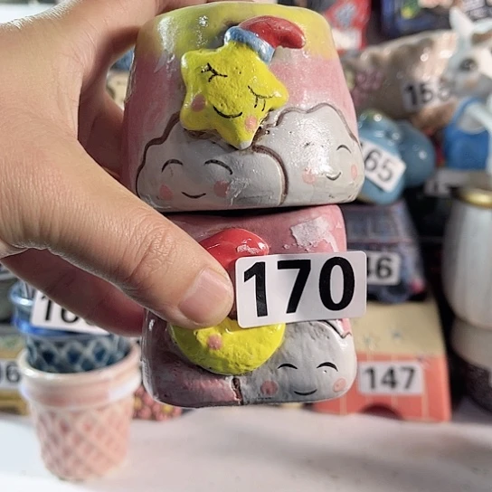 红陶多肉植物花盆