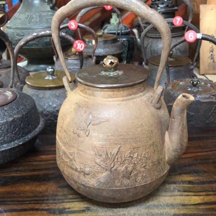 大西净寿鱼鹭平安壶