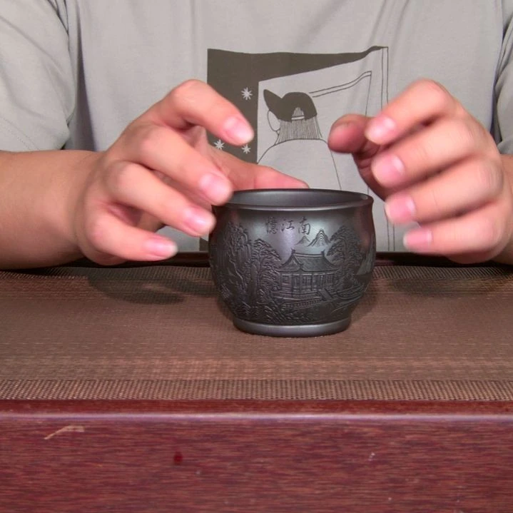 茶杯紫砂高货放漏