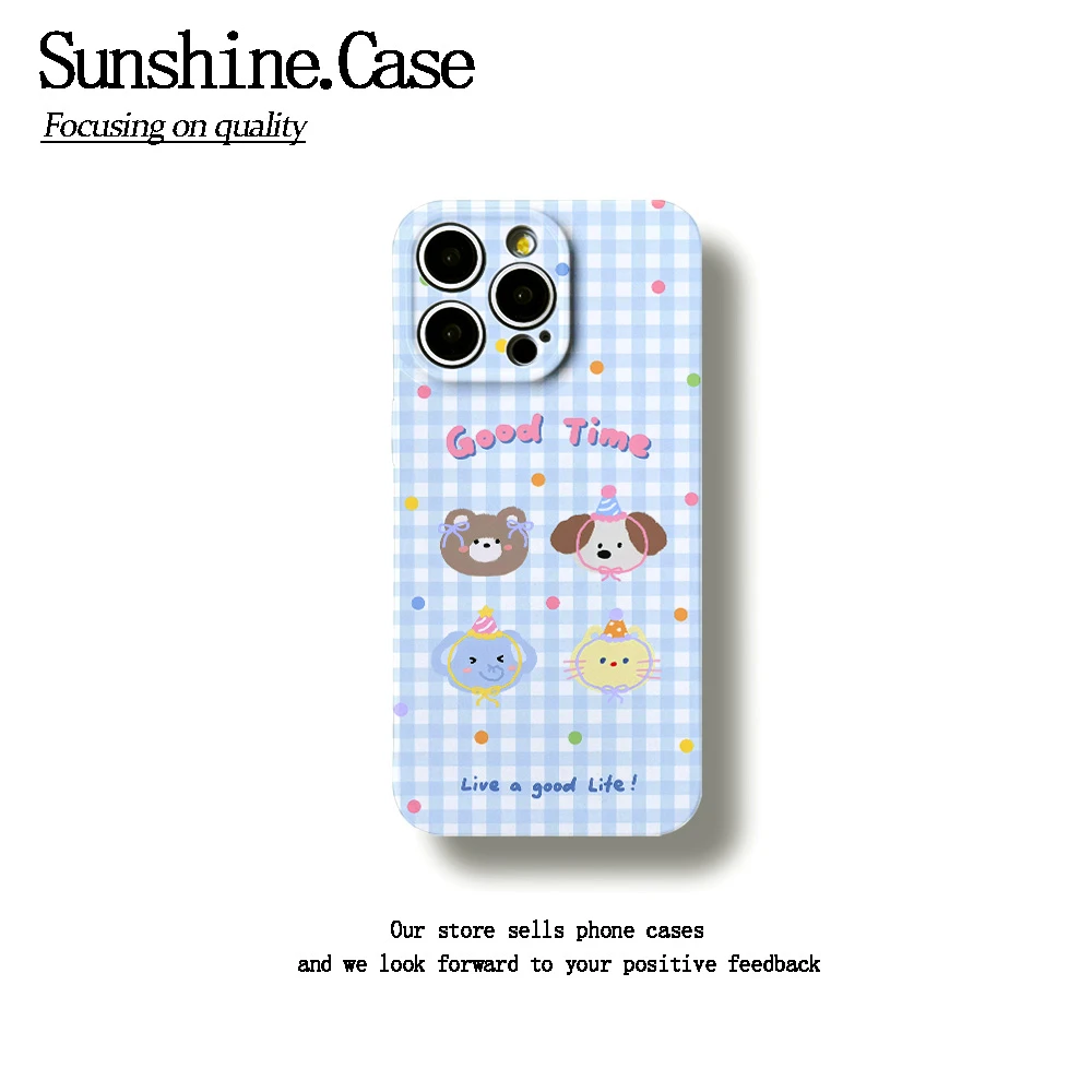 格子派对菲林软壳适用苹果oppo华为vivo小米荣耀创意手机壳防摔