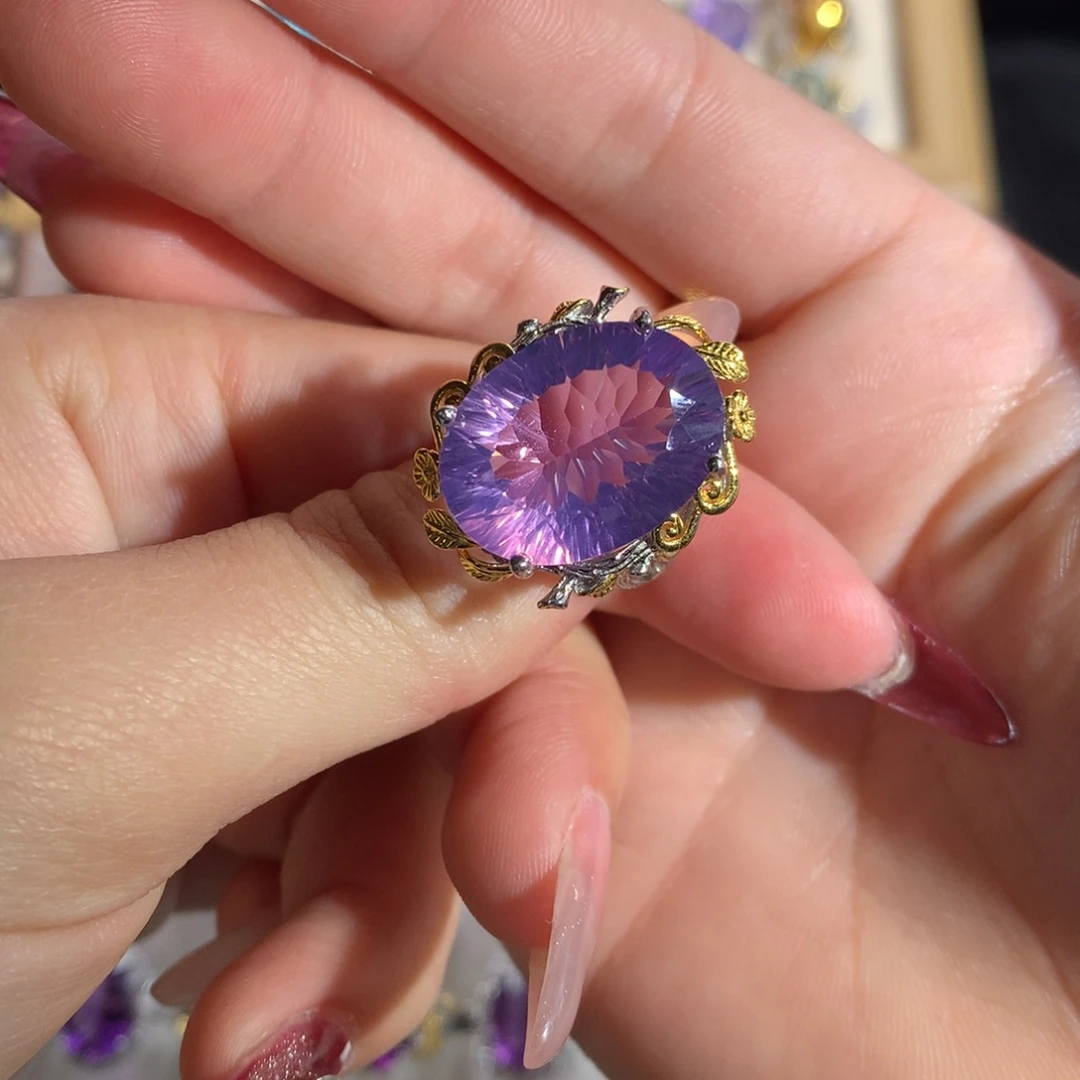 【闪购商品】水晶戒指银S925镶嵌《*》戒指