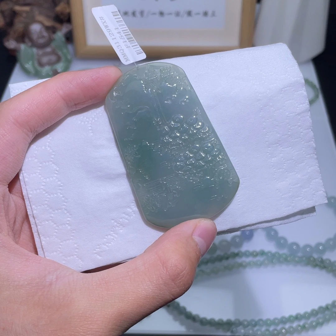翡翠未镶嵌颈饰吊坠26