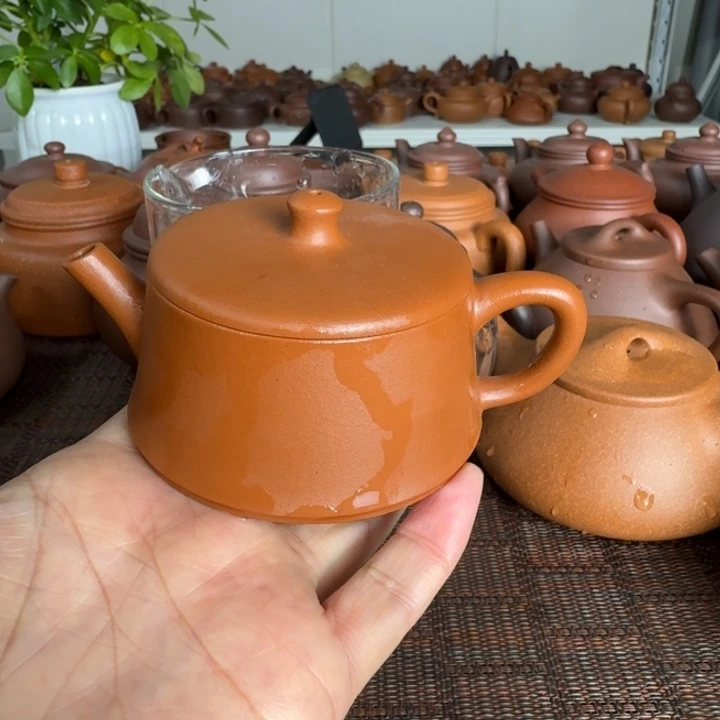 紫砂茶杯将坡云柱微晃盖100cc