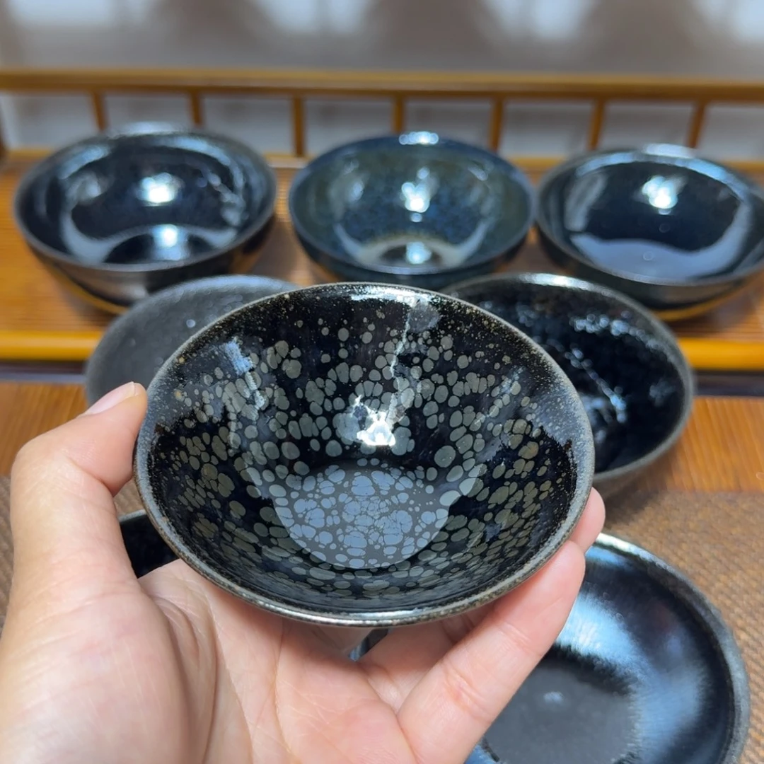 盖碗建盏手工制作主人杯茶杯