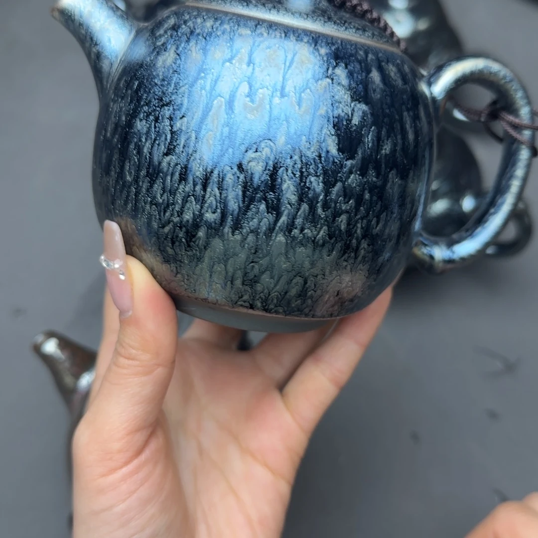 茶盏建阳建盏铁胎壶