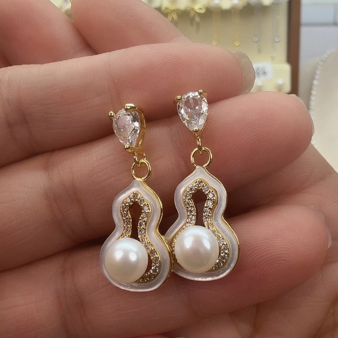 耳饰未镶嵌淡水珍珠