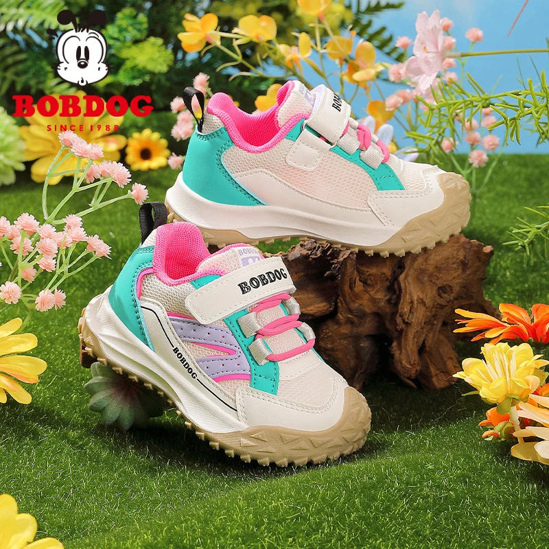 巴布豆儿童鞋学步鞋女宝宝2025春季新款轻便防滑机能鞋女童运动鞋