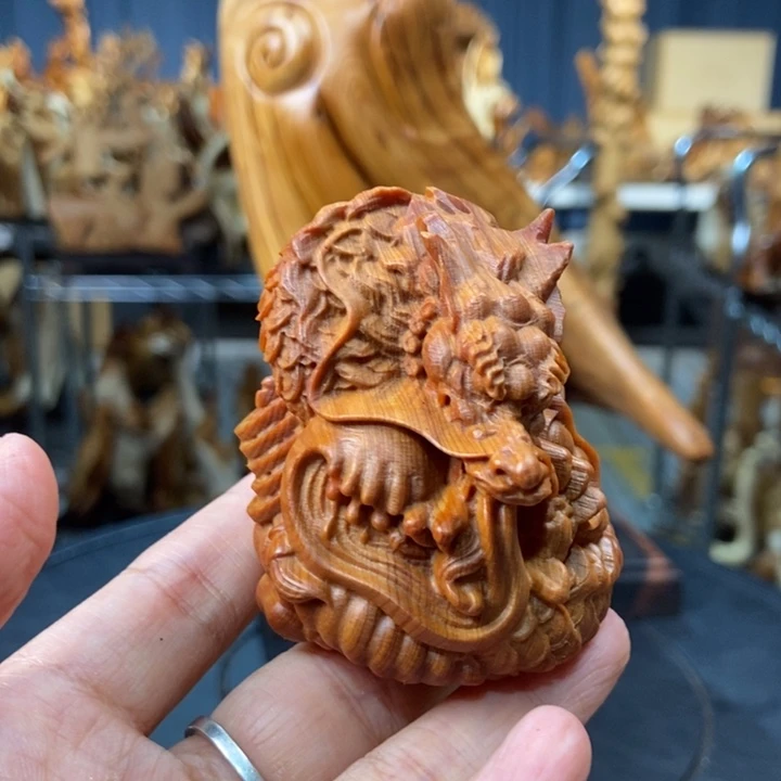 柏木（崖柏）手把件龙