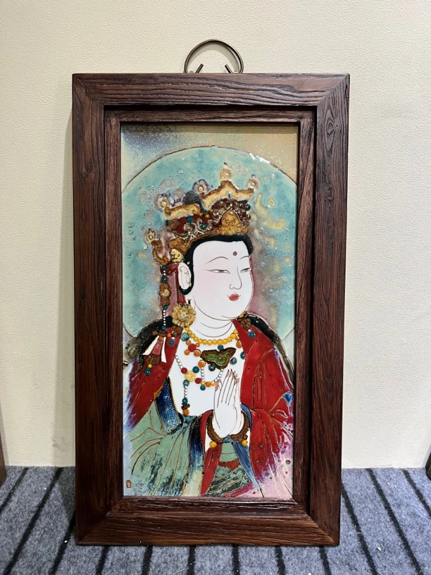 【近山古美】孙强民老师手绘瓷板画