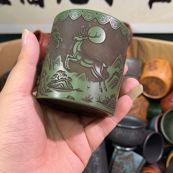 茶杯紫砂全手工紫砂主人杯