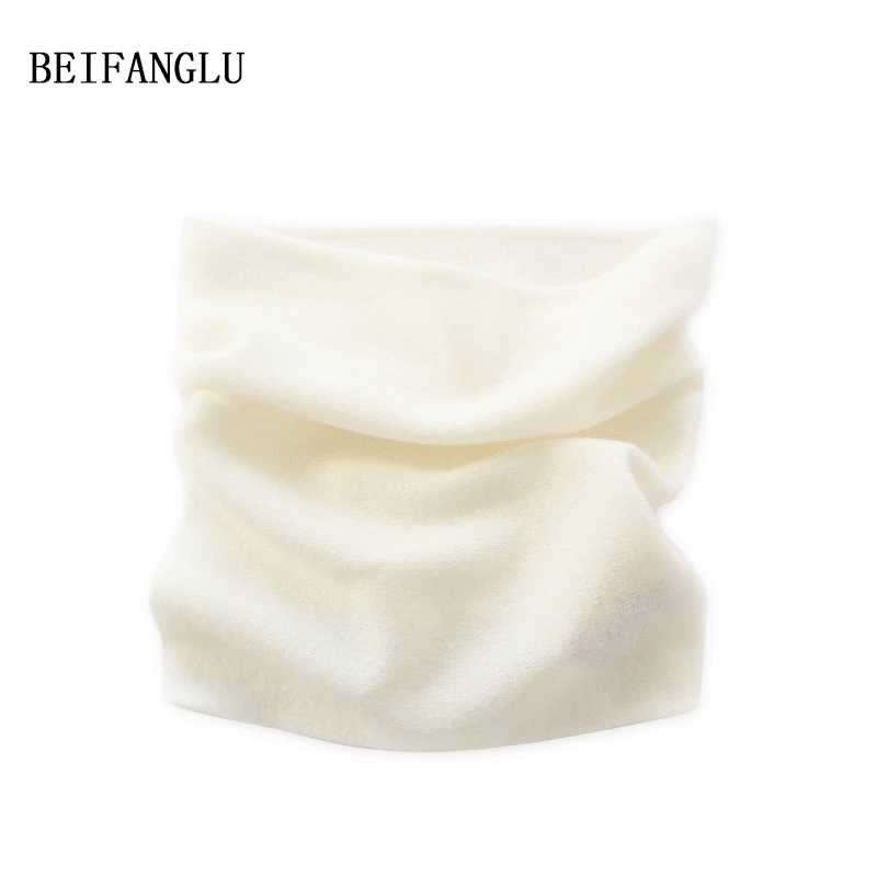 北方鹿 叠搭保暖围脖！绵羊毛秋冬纯色百搭防风护颈男女脖套26242