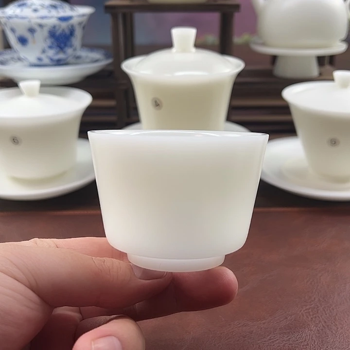 隐唐窑/璞玉素烧自生釉120ml马蹄主人杯