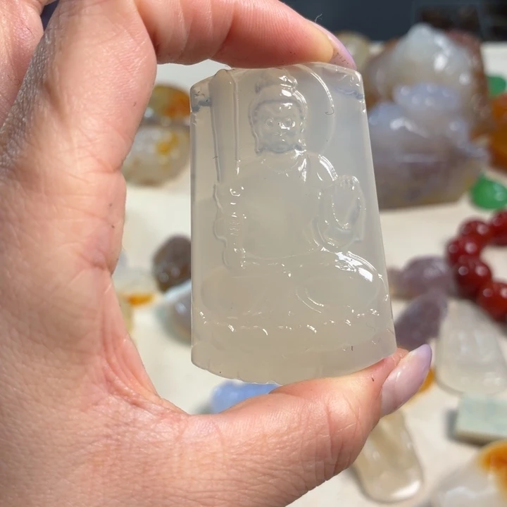 玛瑙/玉髓未镶嵌吊坠(不含链)