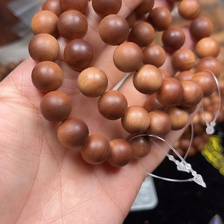 檀香木手串/手链老山檀红肉横纹奶甜沉水老料