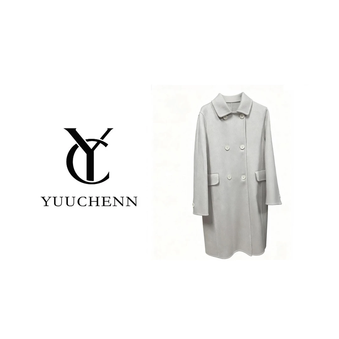 YUUCHENN羊毛双排扣娃娃领308