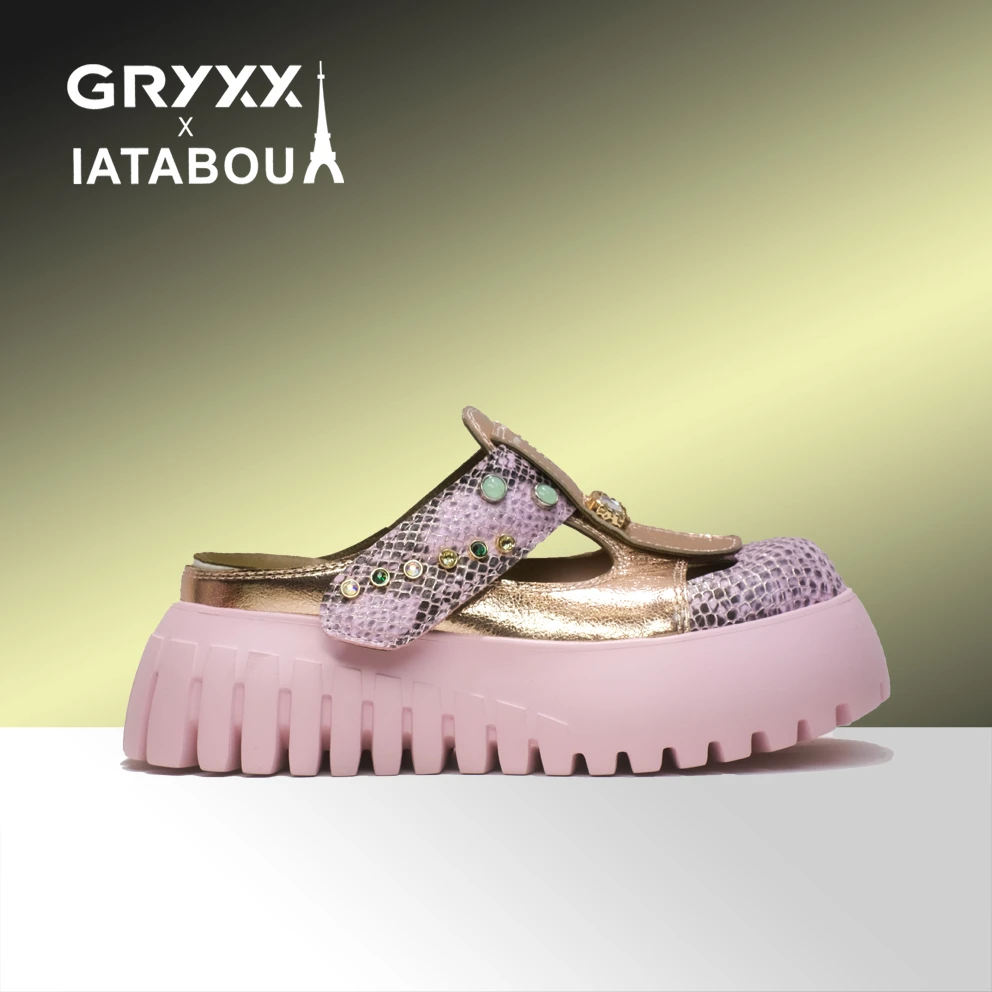 IATABOU高端潮牌春夏新品全里外真皮舒适女式半拖TA156056