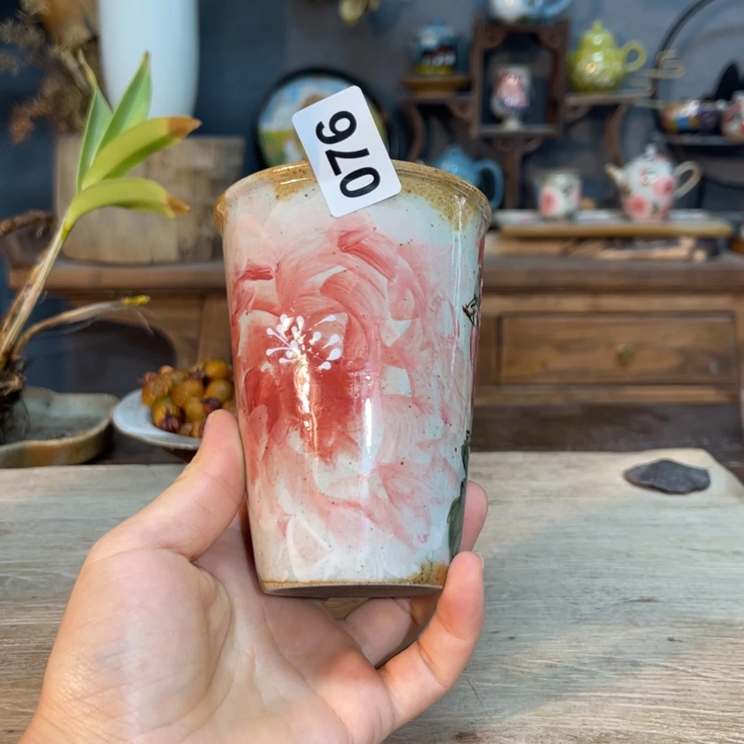 壶素浅陶瓷手工手绘