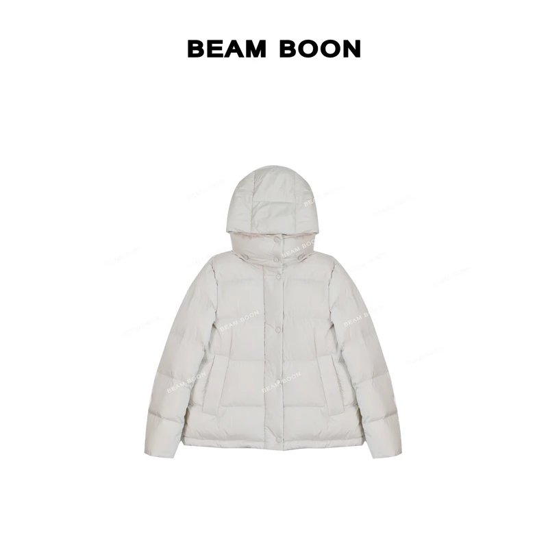 【冰岛雪夜12】Lu*波兰进口高蓬松安心白鸭绒保暖锁温连帽羽绒服