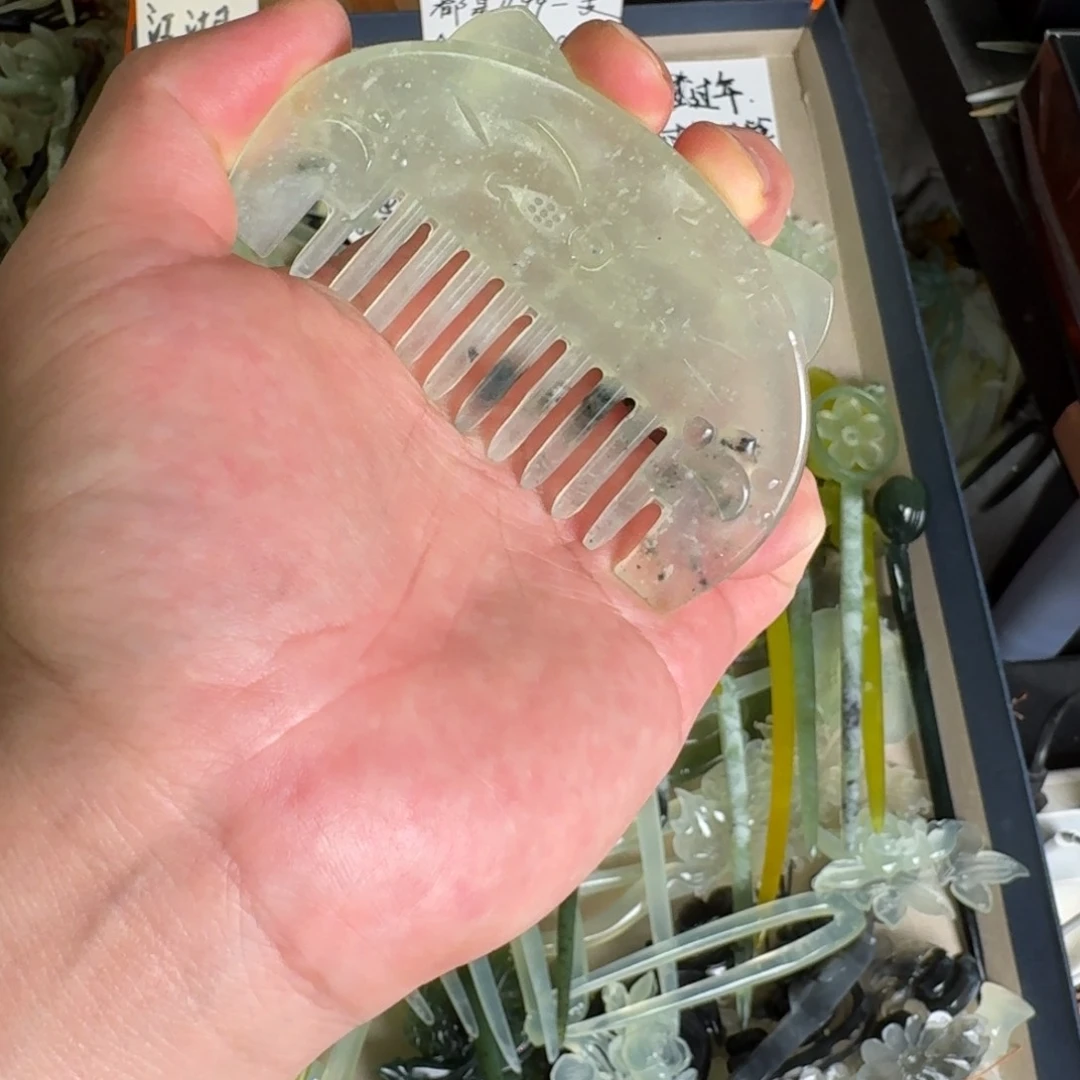 岫玉发饰未镶嵌岫玉发簪就是好看