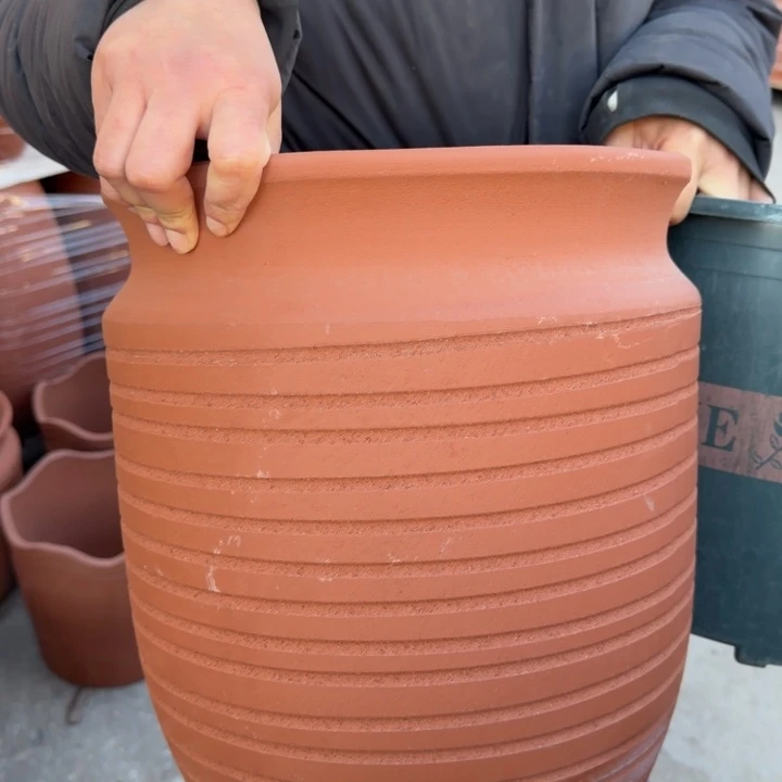 花盆紫砂口30高35宜兴紫砂