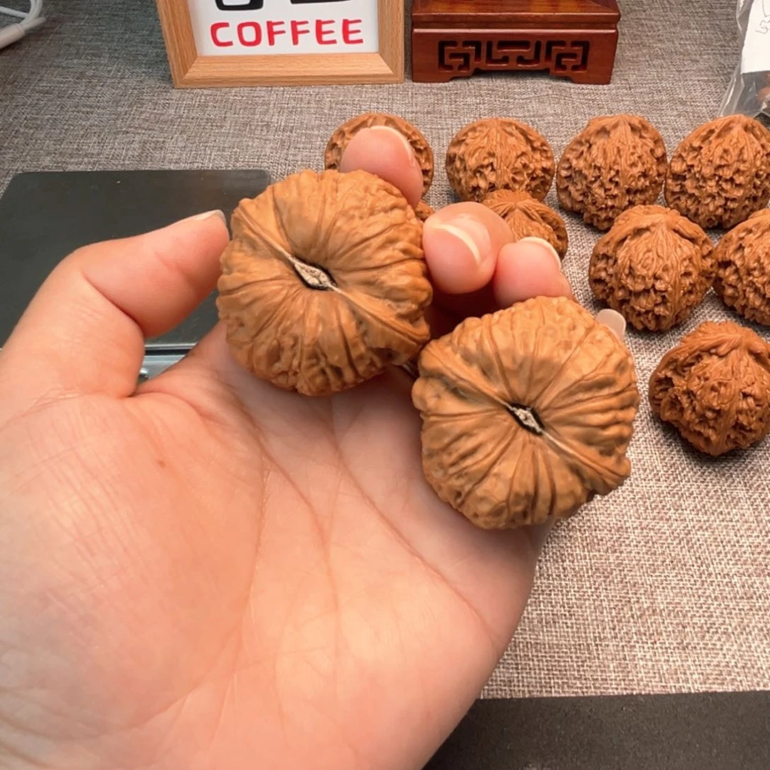 文玩核桃把件南瓜墩40全品