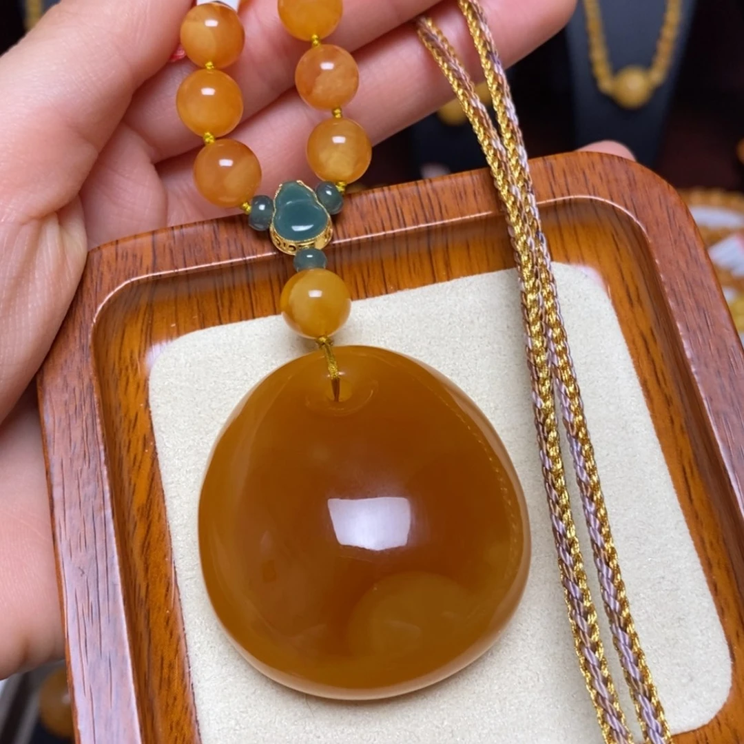 【闪购商品】蜜蜡颈饰未镶嵌项链