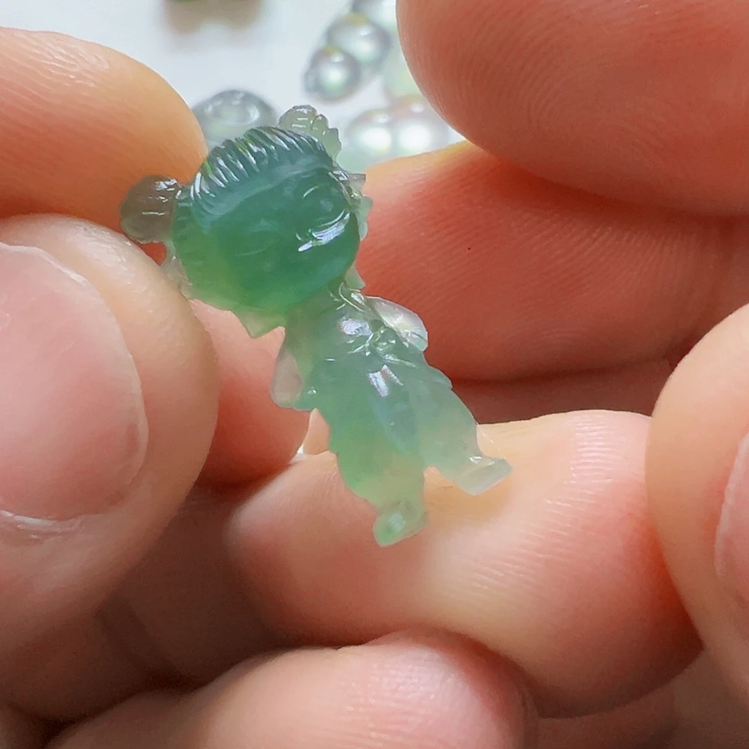 定制翡翠未镶嵌@**年娃娃