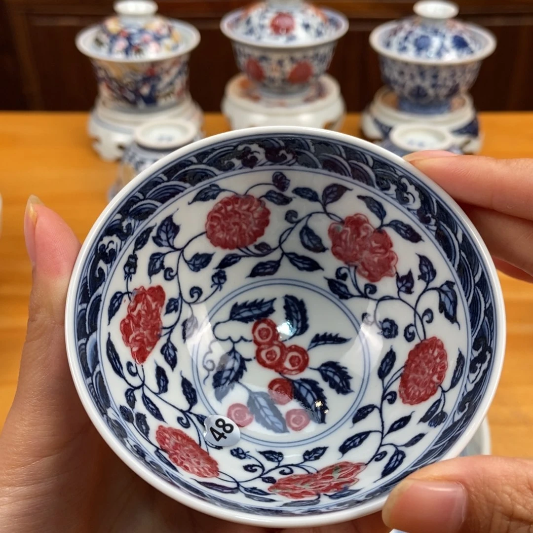 手绘现代茶具非古董