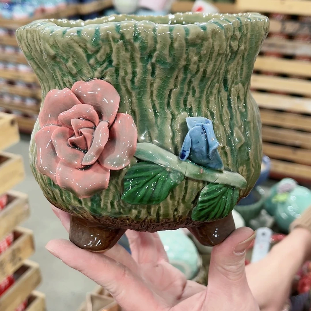 【闪购商品】陶瓷陶瓷多肉植物花盆