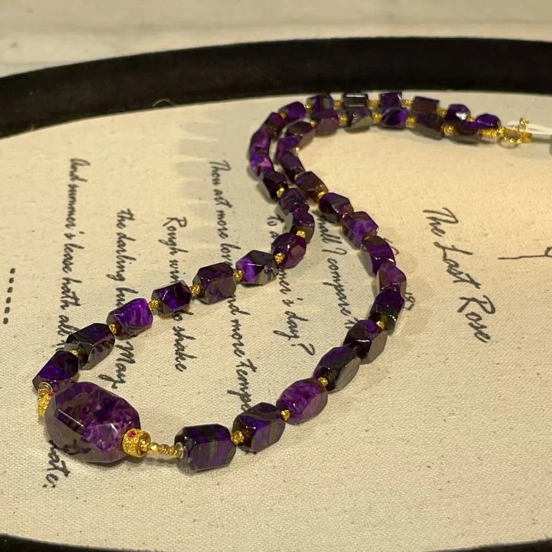 南非舒俱来帝王紫丝绒钻切项链18k/40cm（瑜合）AZB11076