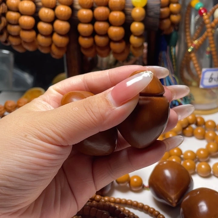 橄榄核把件巴西大橄榄阴阳合一手球