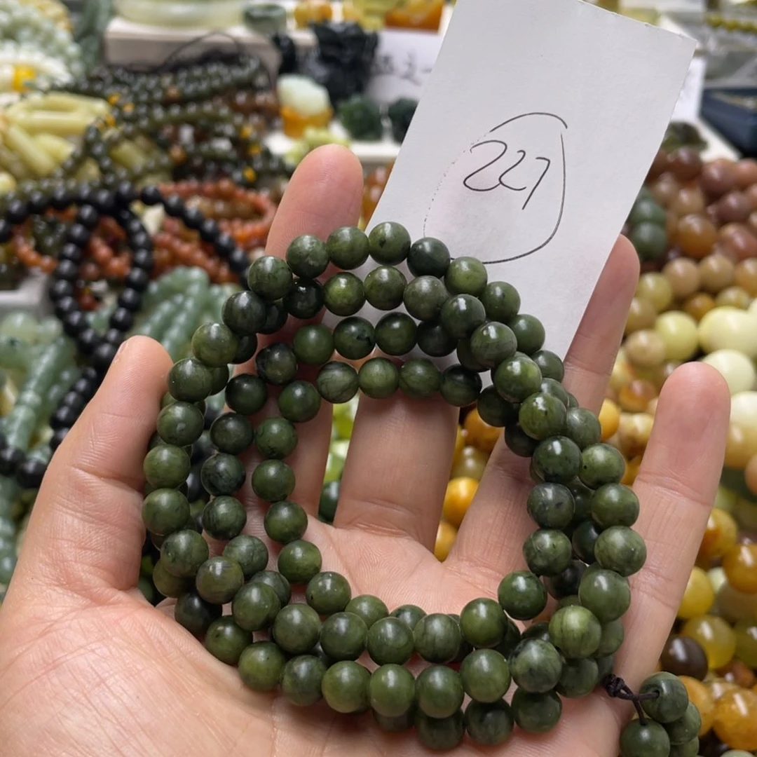 蛇纹石玉手链未镶嵌