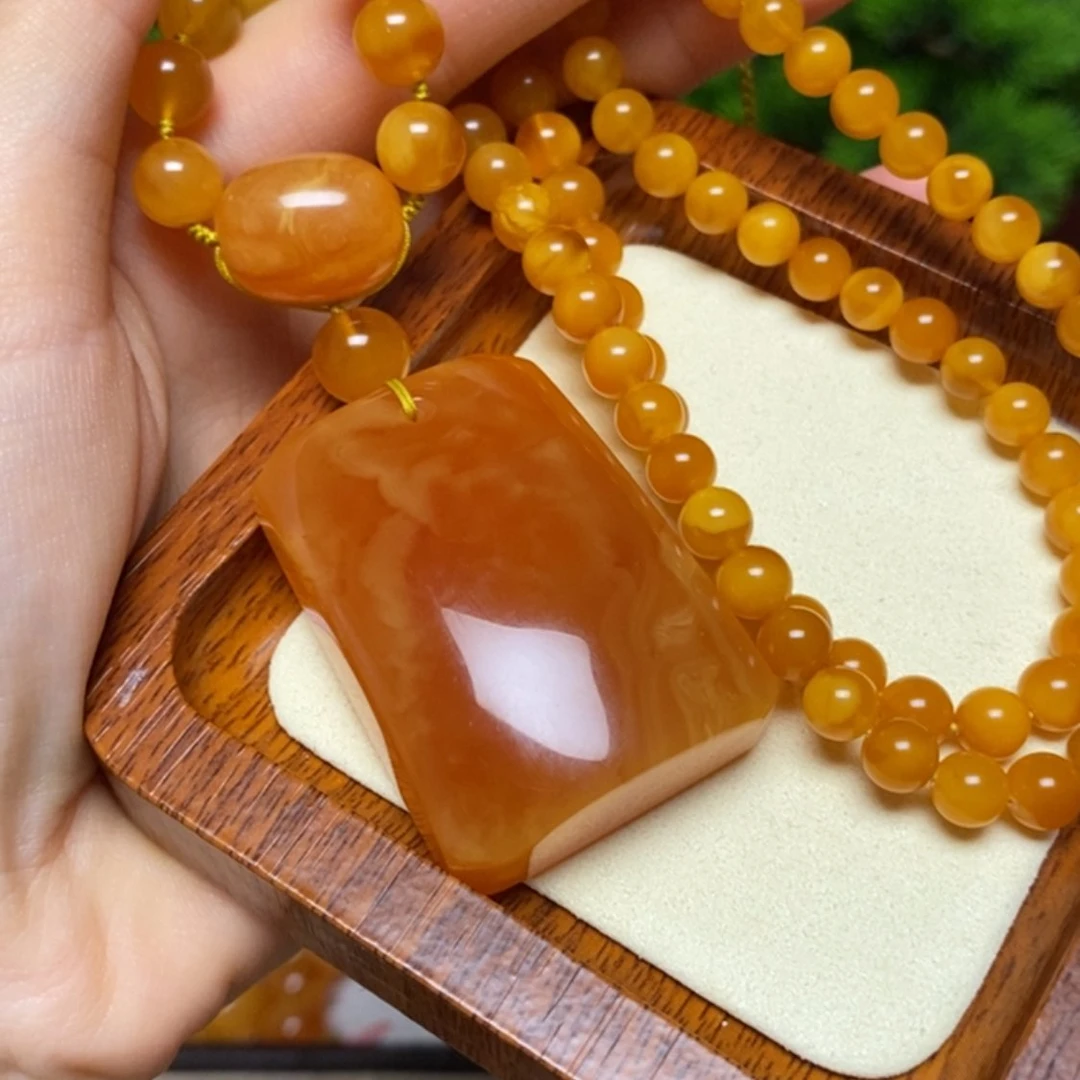 【闪购商品】蜜蜡颈饰未镶嵌项链