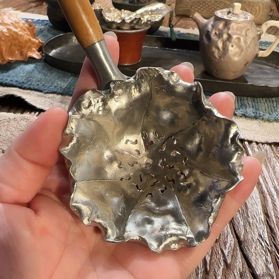 手工锡茶漏茶漏茶漏