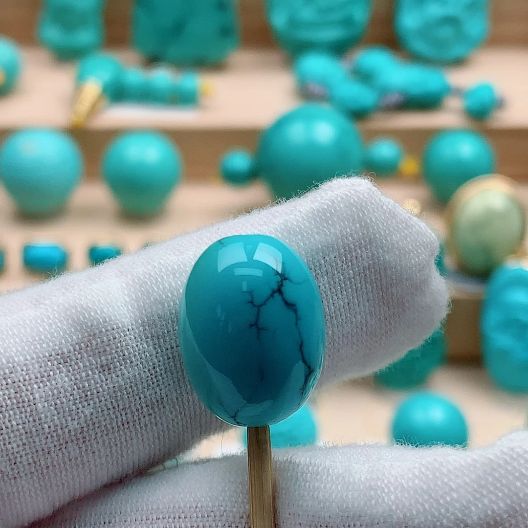 绿松石未镶嵌枣珠