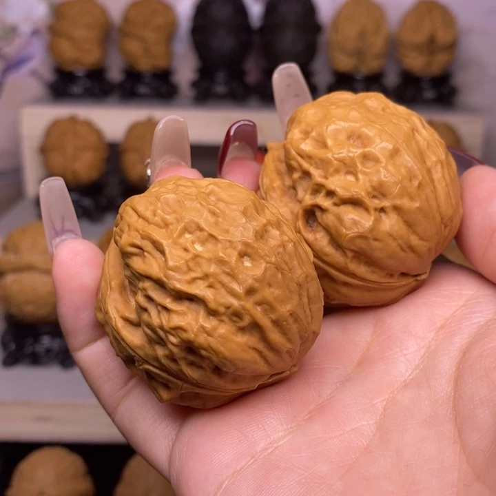 文玩核桃把件2Y—玄武金蟾43尺64克