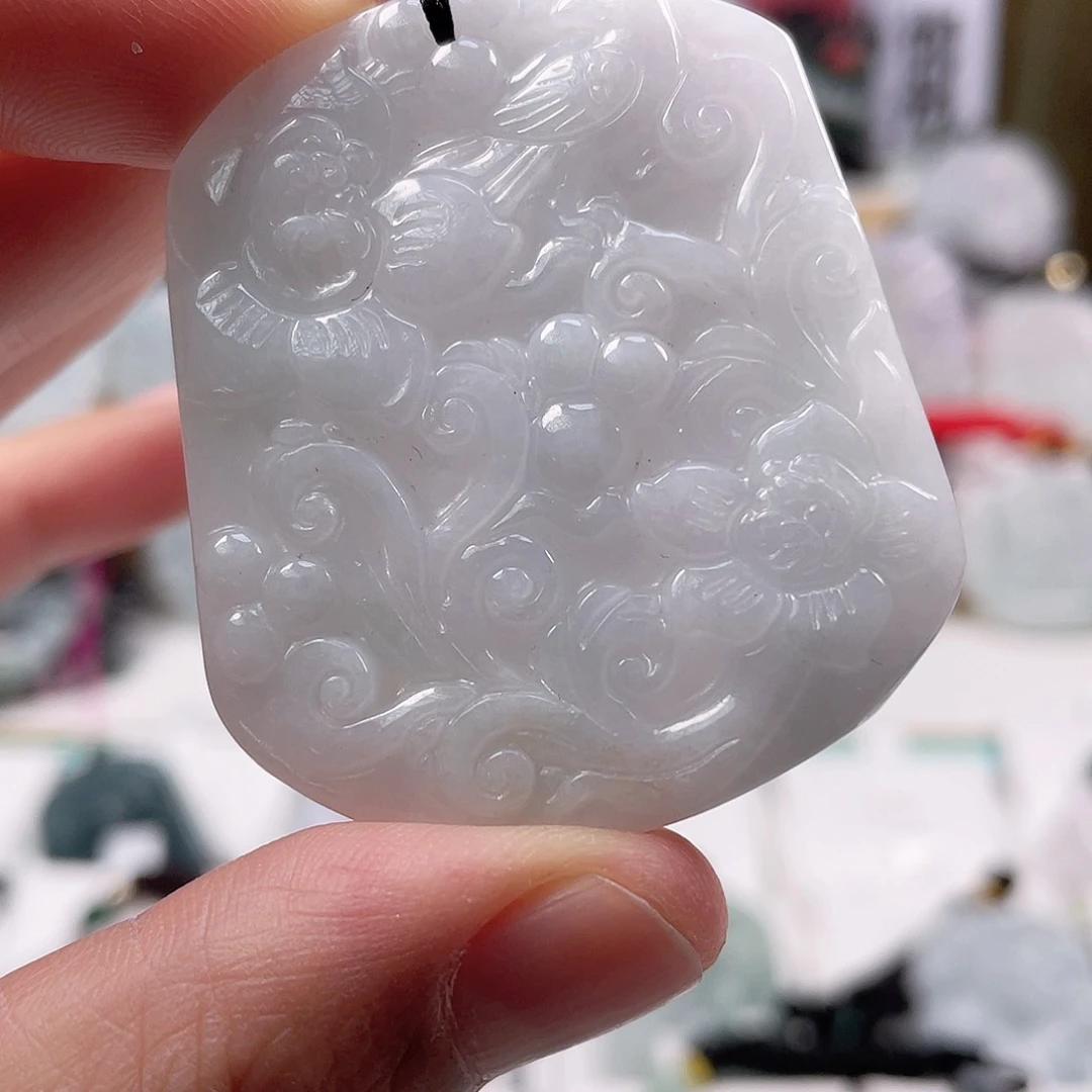 翡翠颈饰未镶嵌0862挂件