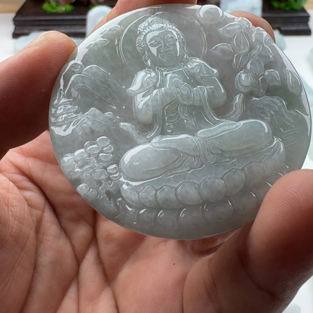 颈饰未镶嵌翡翠天然缅甸A货翡翠